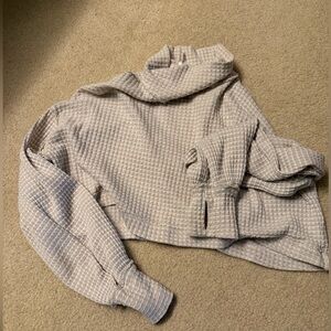 Free people waffle crop top